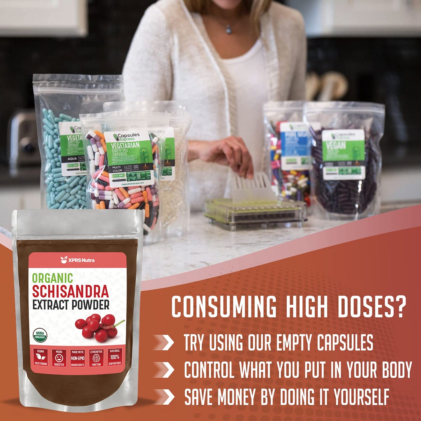 XPRS Nutra Organic Schisandra Berry Powder Extract | USDA Organic, Cognition & Immunity (16 oz)