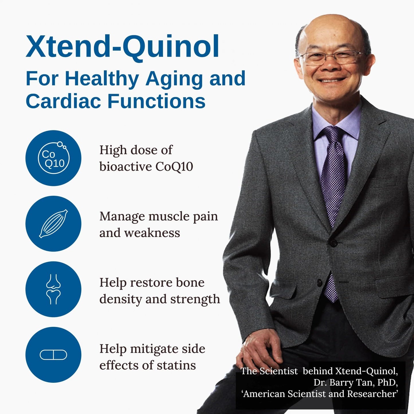 Xtendlife Xtend-Quinol: Natural CoQ10 Ubiquinol + GG for Cellular Energy and Heart Health (2 Month Supply)