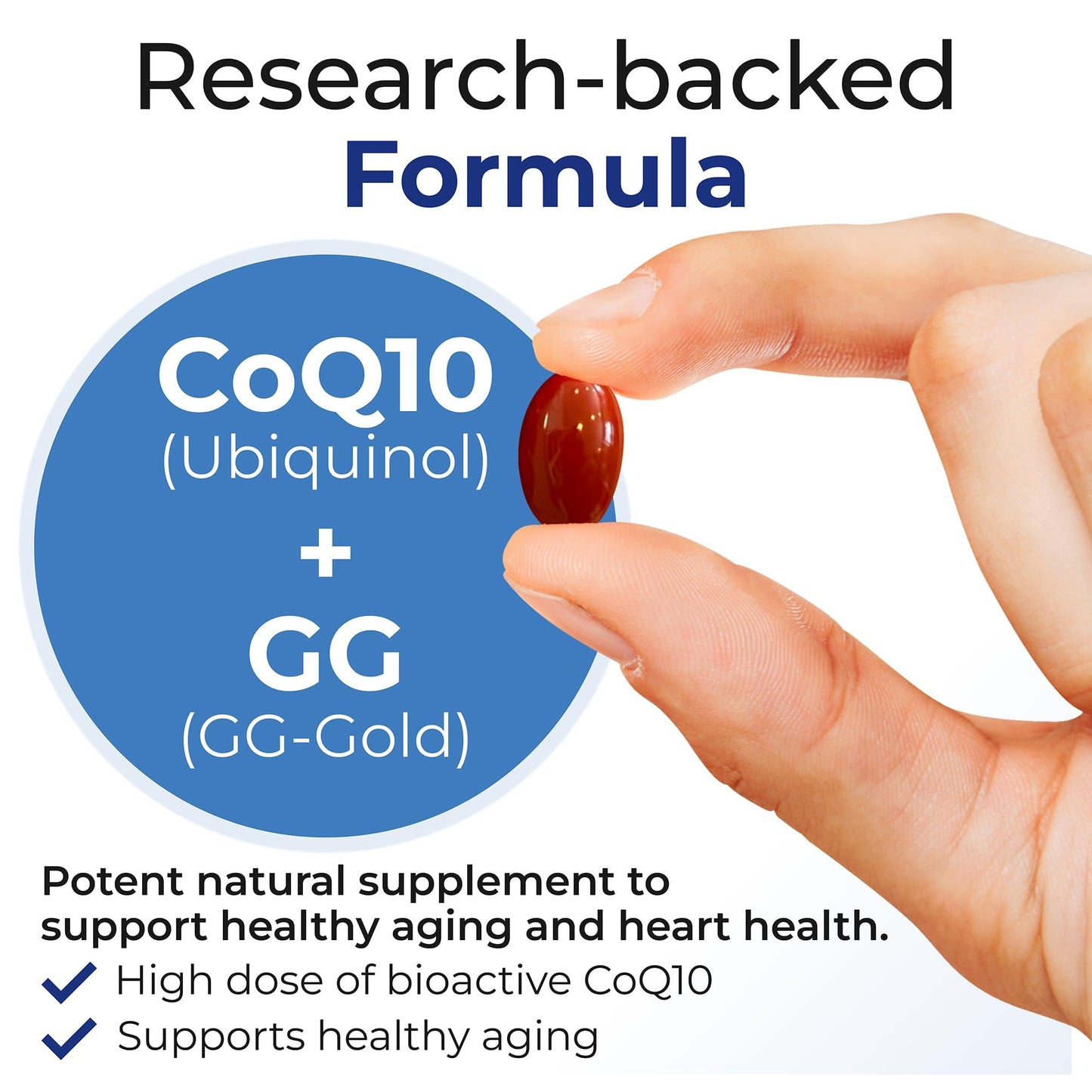 Xtendlife Xtend-Quinol: Natural CoQ10 Ubiquinol + GG for Cellular Energy and Heart Health (2 Month Supply)