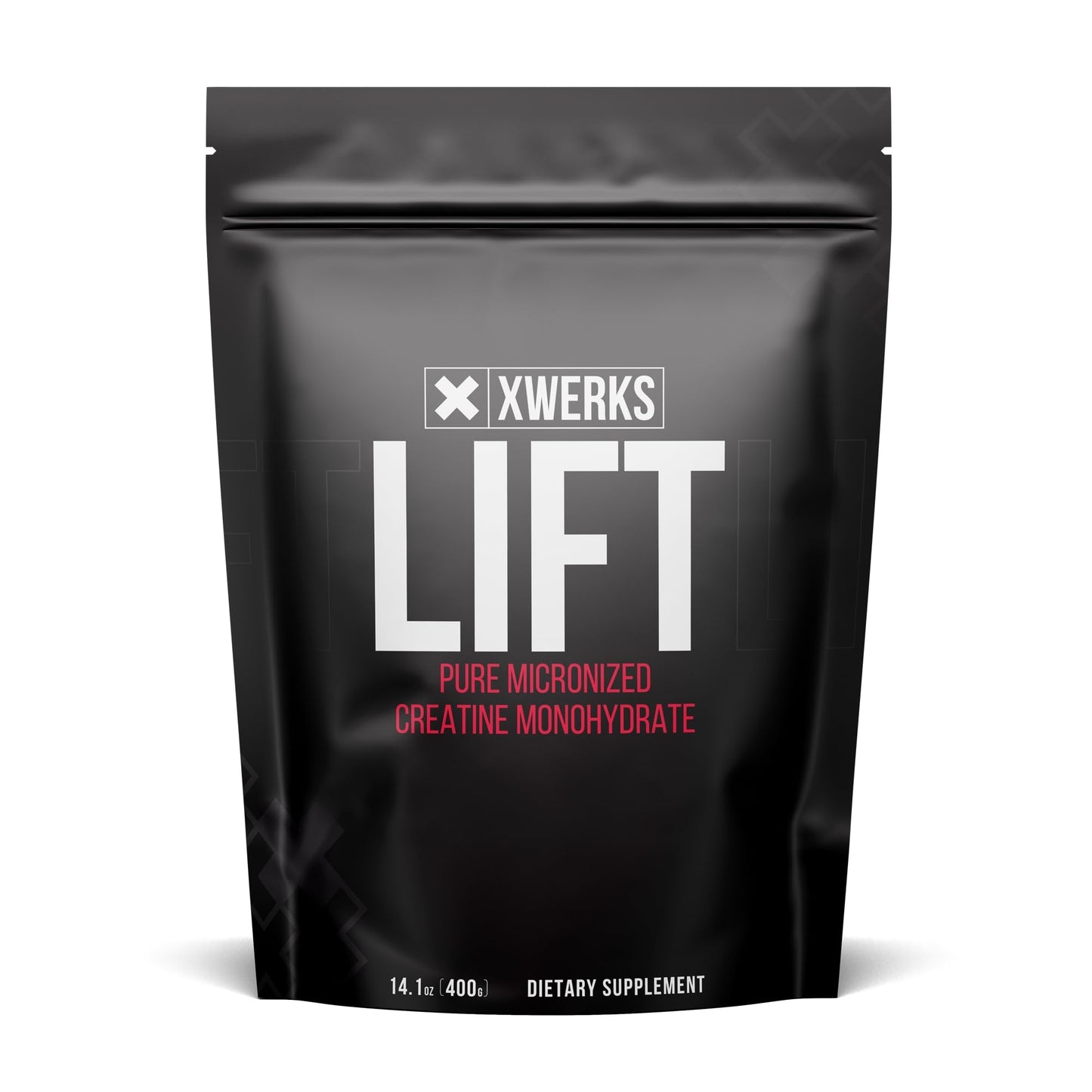 Xwerks Lift Creatine Monohydrate Powder – 80 Servings, Micronized, Unflavored, 5g per Scoop