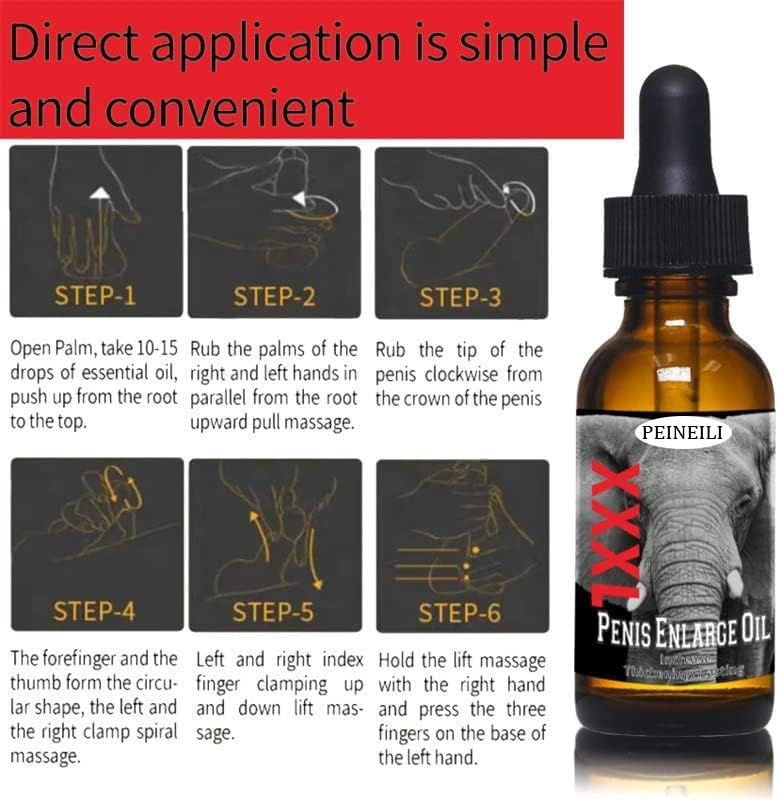 XXXL Large Size Oil for Men – Energy Massage & Permanent Thickening (2 Pack)