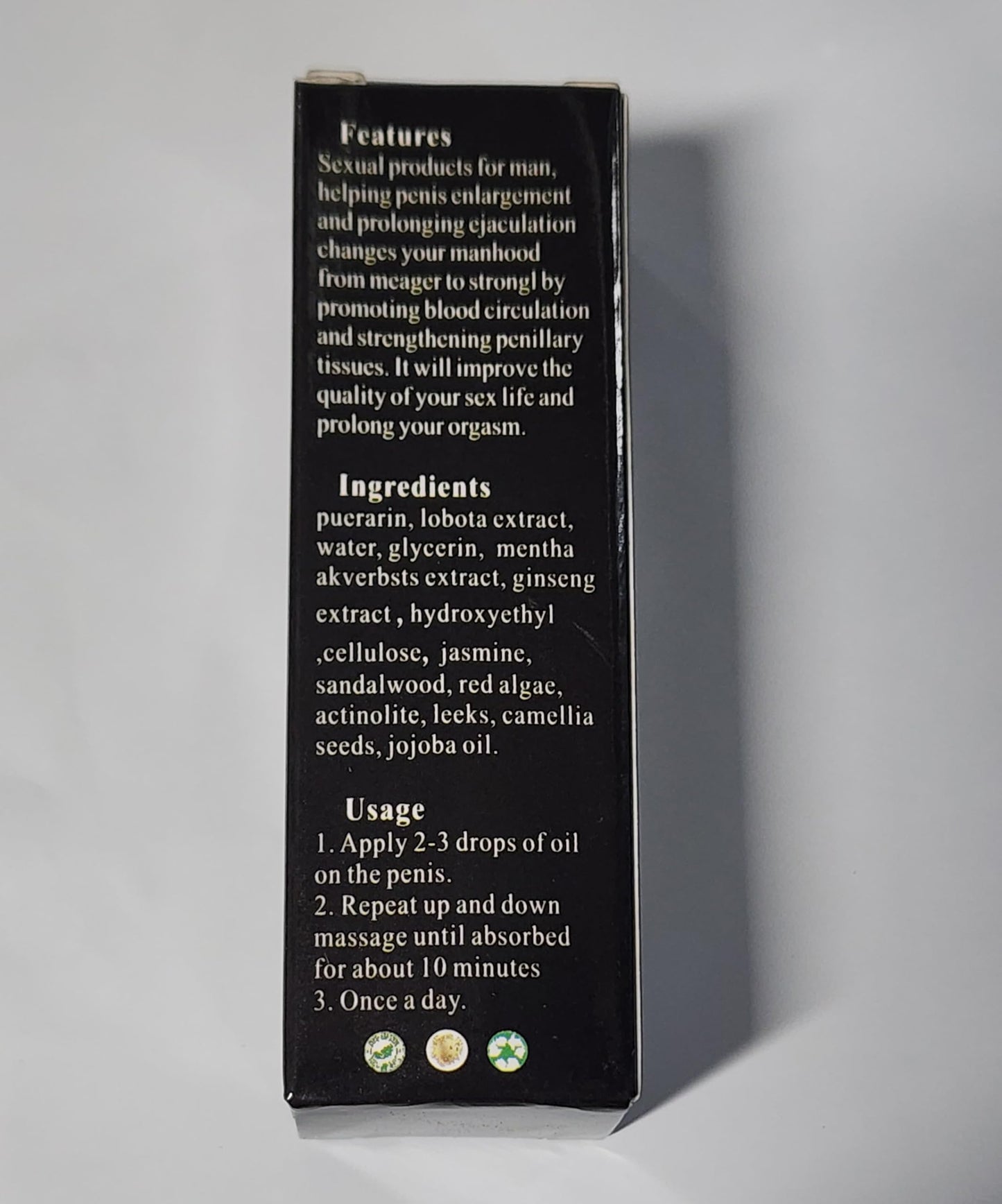 XXXL Large Size Oil for Men – Energy Massage & Permanent Thickening (2 Pack)