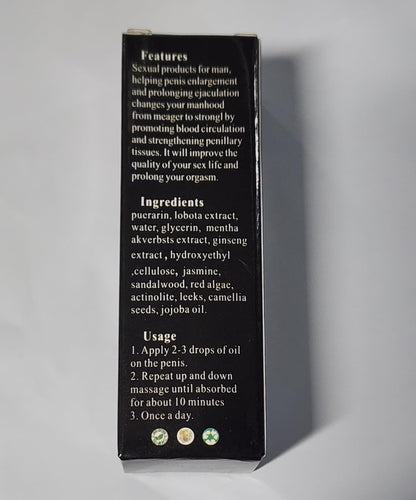 XXXL Large Size Oil for Men – Energy Massage & Permanent Thickening (2 Pack)