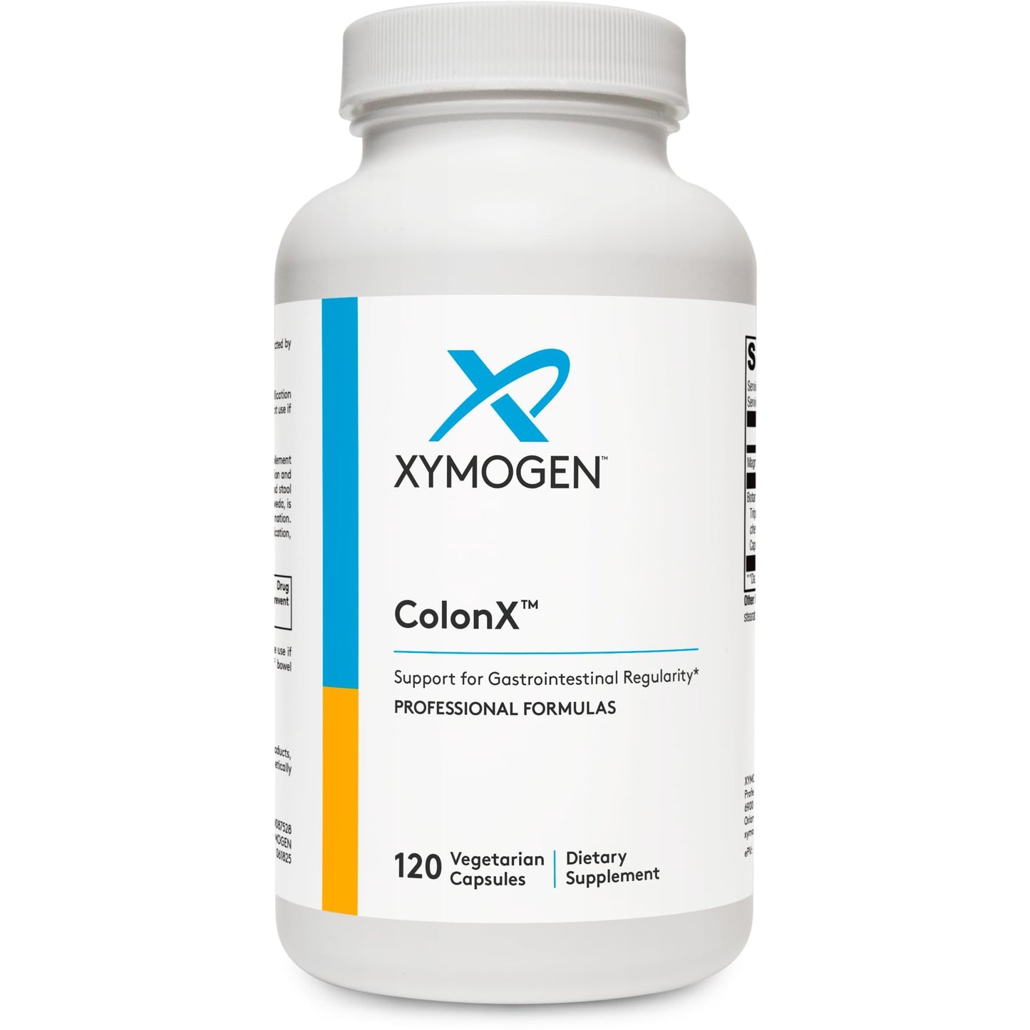 XYMOGEN ColonX Supplement – Magnesium Citrate, Cape Aloe & Triphala for Digestive Support (120 Capsules)