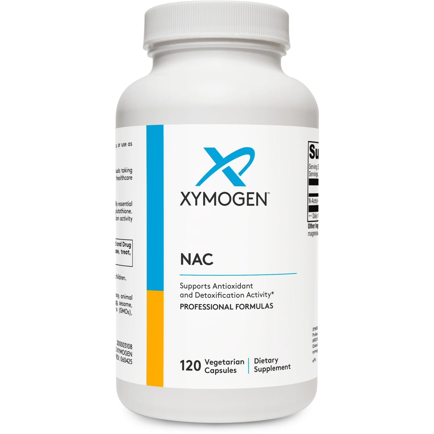 XYMOGEN N-Acetyl-Cysteine 600mg – 120 Capsules | Antioxidant & Detox Support