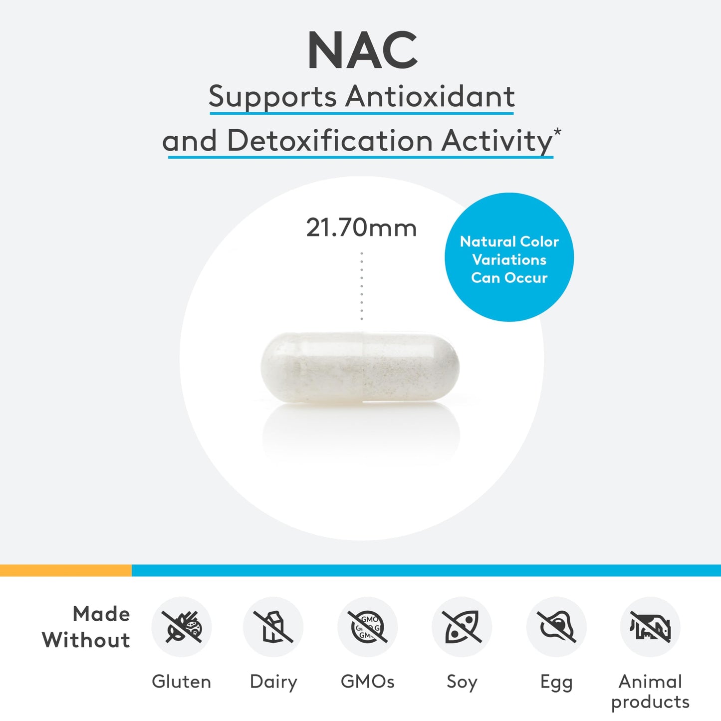 XYMOGEN N-Acetyl-Cysteine 600mg – 120 Capsules | Antioxidant & Detox Support