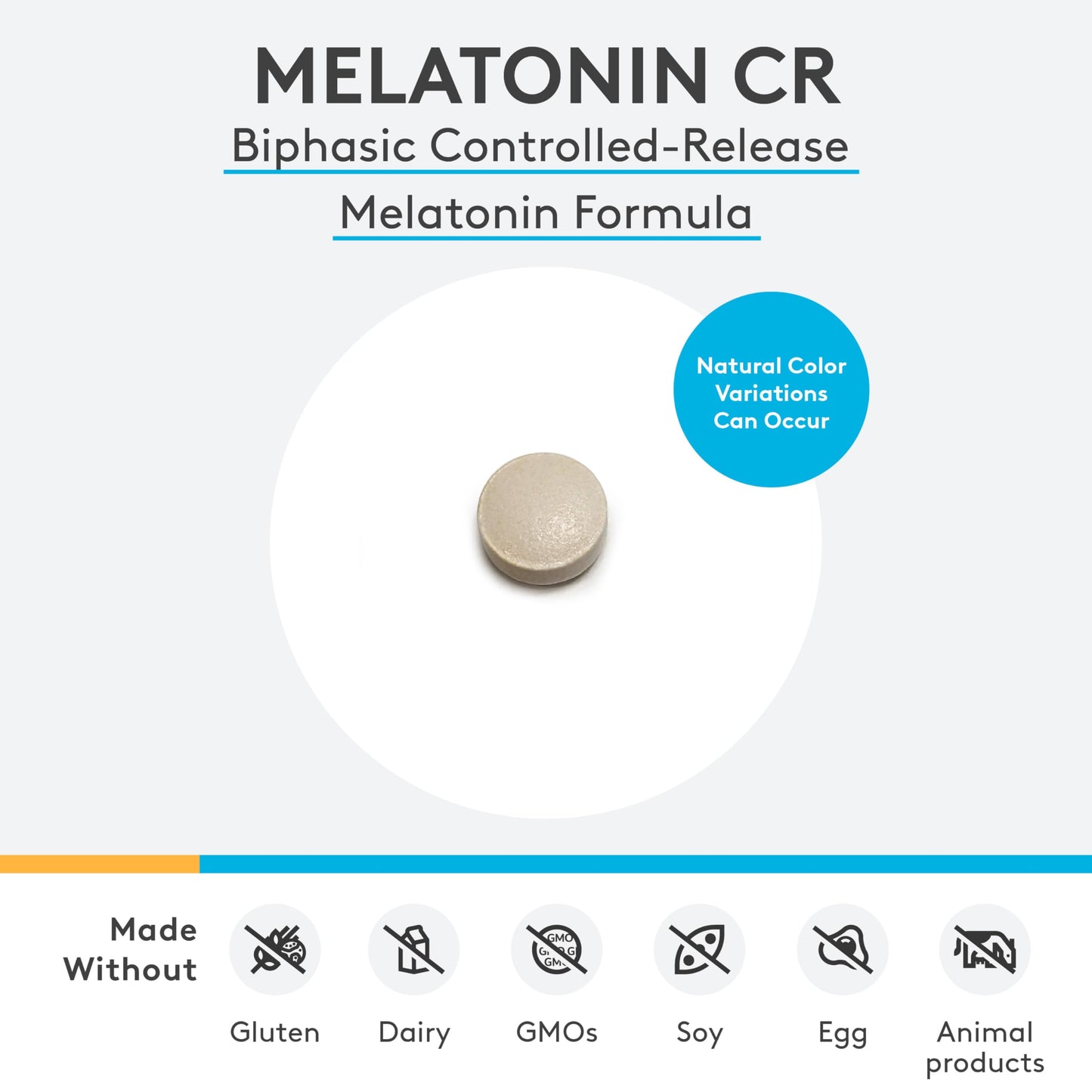 XYMOGEN Melatonin CR – 5 mg Time Release Melatonin with Vitamin B6 | Nighttime Support | 180 Tablets