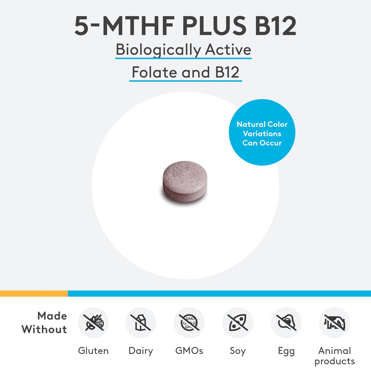 XYMOGEN 5-MTHF Plus B12 — Biologically Active Folate + Methyl B12 (Cherry Flavor) | 60 Quick-Dissolve Tablets