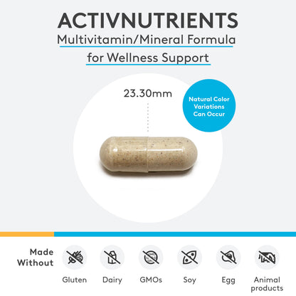 XYMOGEN ActivNutrients with Iron & Copper – Multivitamin for Wellness, Immune Support, and Energy