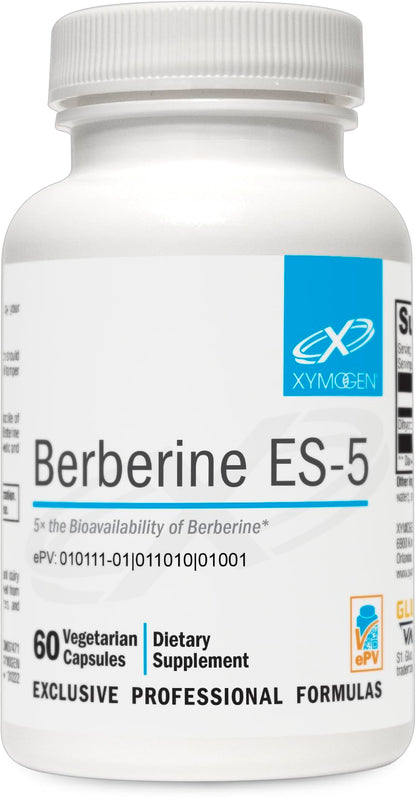 XYMOGEN Berberine ES-5 - DHB Berberine Supplement - 5x Bioavailability - Metabolic Support (60 Capsules)