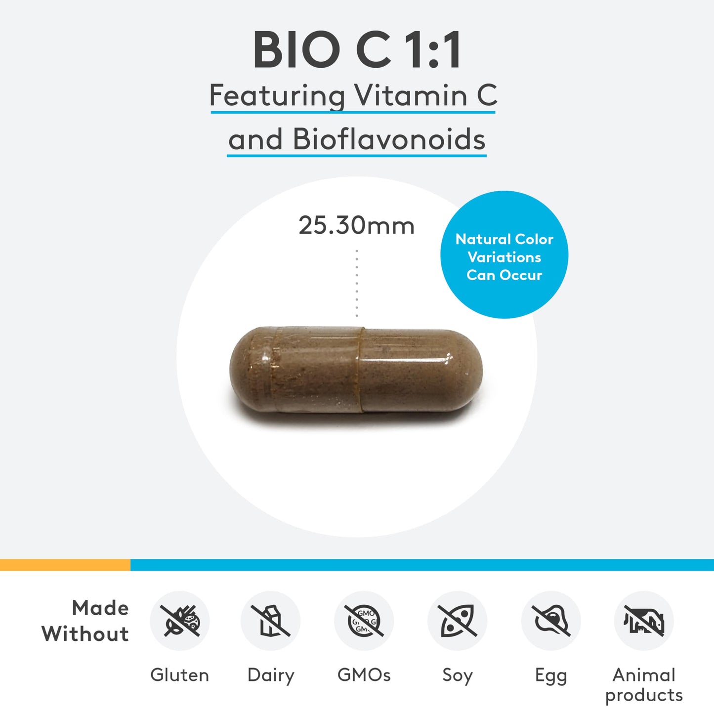 XYMOGEN Bio C 1:1 - High Potency Vitamin C with Citrus Bioflavonoids (90 Capsules) | Immune Support & Collagen Synthesis