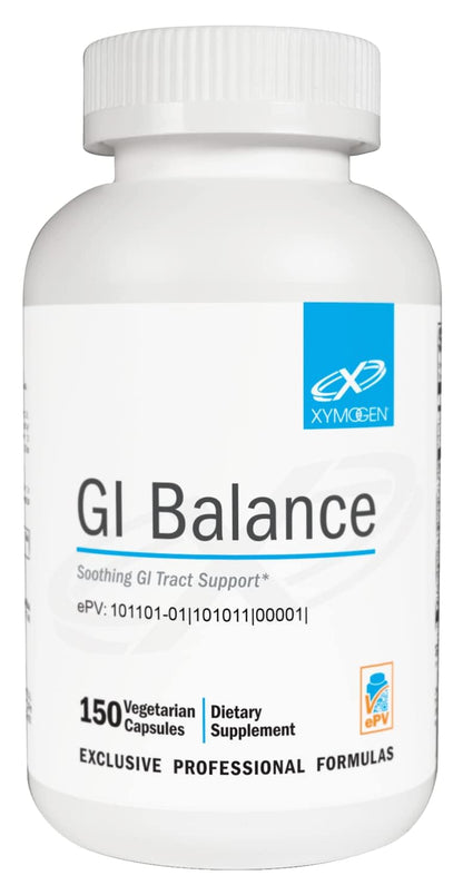 XYMOGEN GI Balance - Soothing GI Tract Support with Marshmallow Root, Licorice, Quercetin, Zinc L-Carnosine, Aloe, Gastric Mucin (150 Capsules)