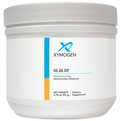 XYMOGEN IG 26 DF Powder with IgY Max – Dairy-Free Immunoglobulin, Vanilla (4.76 oz)