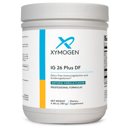 XYMOGEN IG 26 Plus DF - Dairy Free Immunoglobulin Powder + IgY Max (Vanilla)