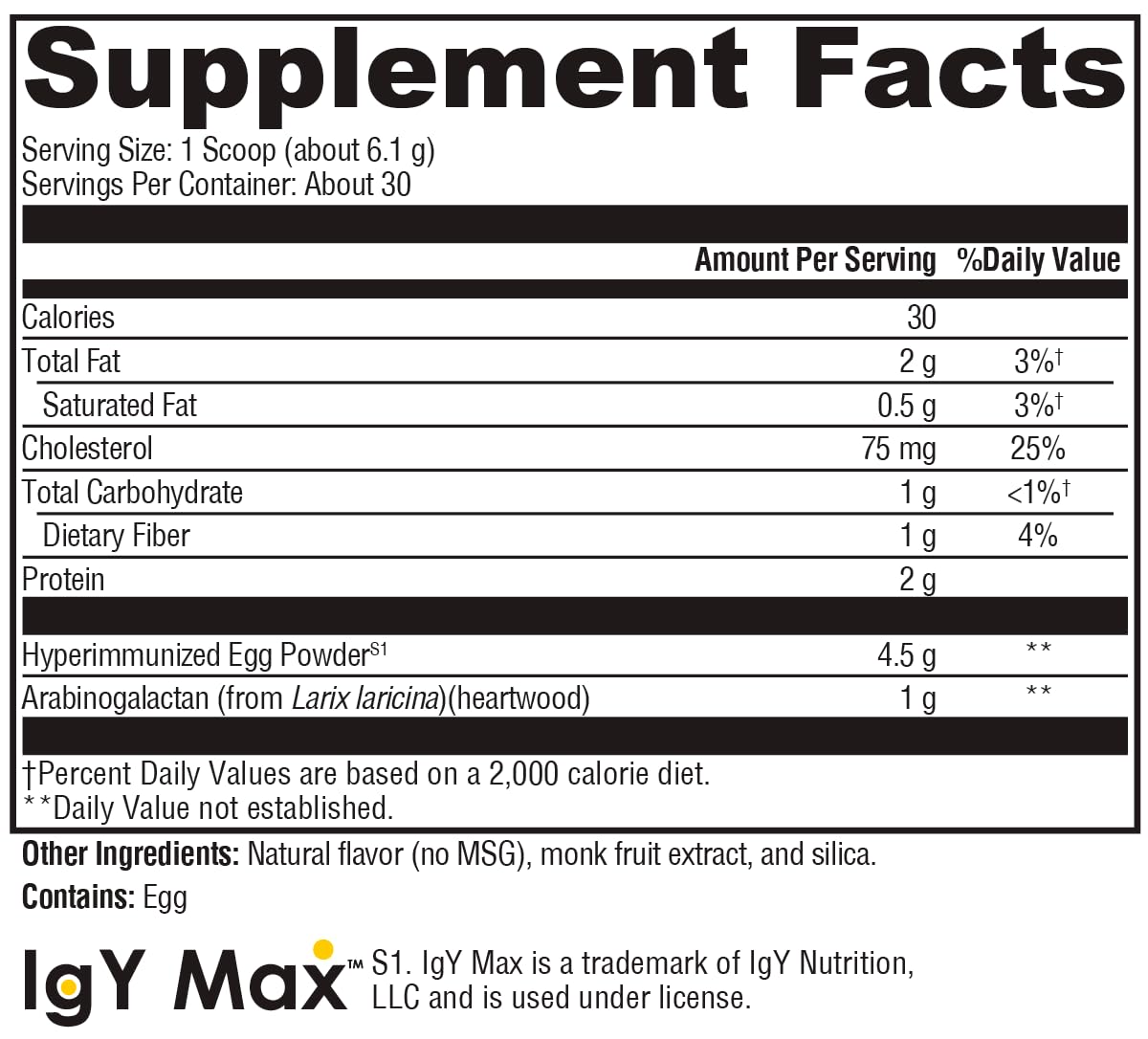 XYMOGEN IG 26 Plus DF - Dairy Free Immunoglobulin Powder + IgY Max (Vanilla)