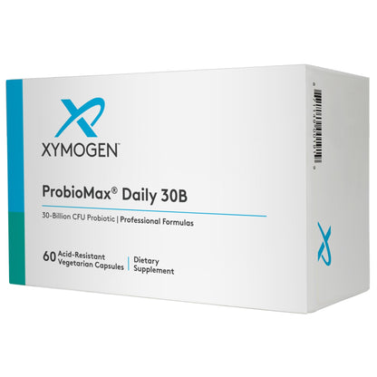 XYMOGEN ProbioMax Daily 30B – Vegetarian Probiotic for Digestive Health | 60 Capsules