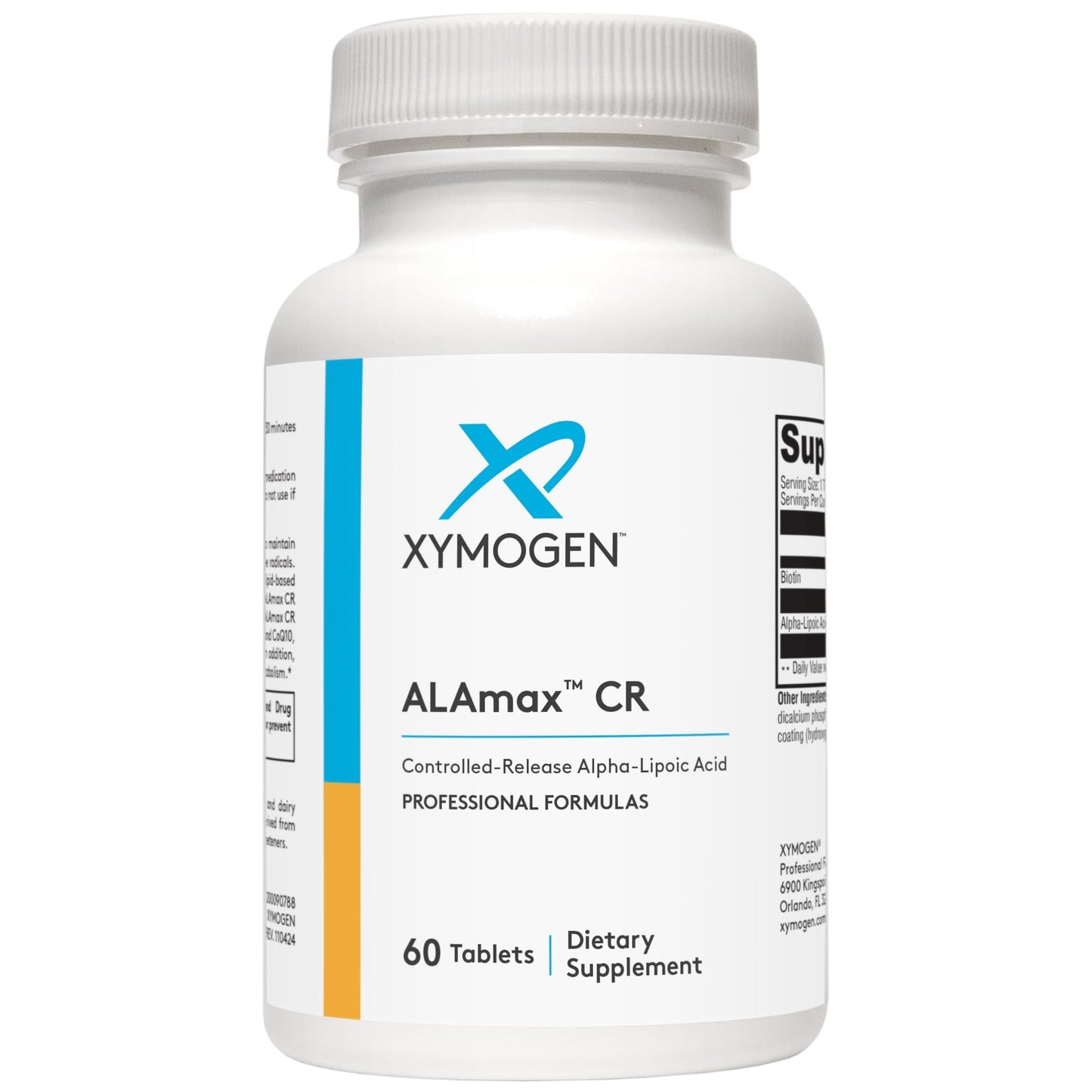 XYMOGEN ALAmax CR – 600 mg Alpha Lipoic Acid Tablets with Biotin for Antioxidant Activity & Glutathione Support (60 Tablets)