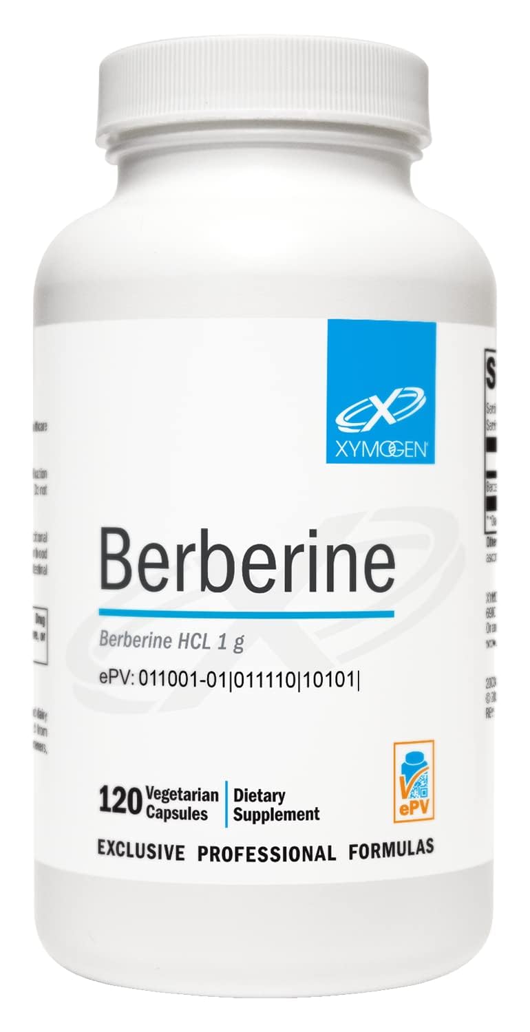 XYMOGEN Berberine HCL 1000mg – Metabolic & Digestive Support – 120 Capsules