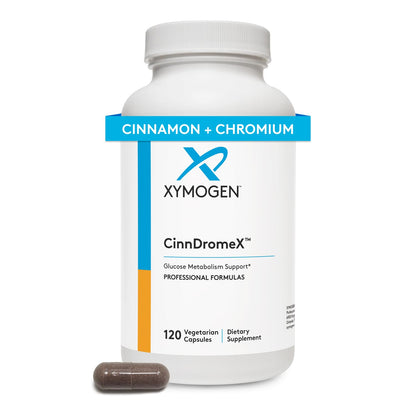 XYMOGEN CinnDromeX – Cinnamon Supplement with Chromium, ALA, Ginseng + Green Tea | Supports Metabolic Health