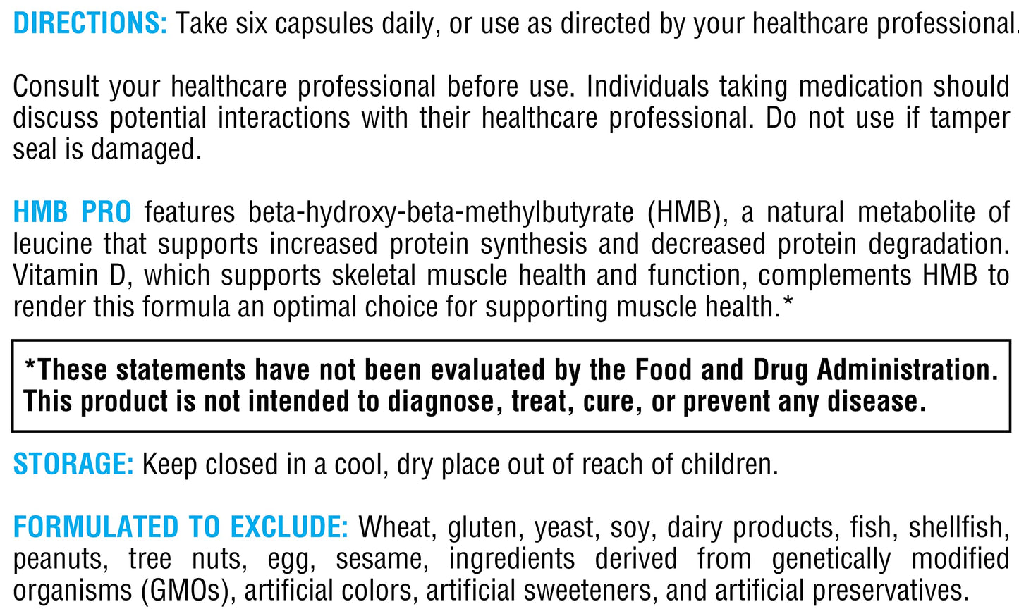 XYMOGEN HMB PRO - HMB Muscle Recovery Supplement with Vitamin D3 | Gluten Free, Vegan & Non-GMO (150 Capsules)