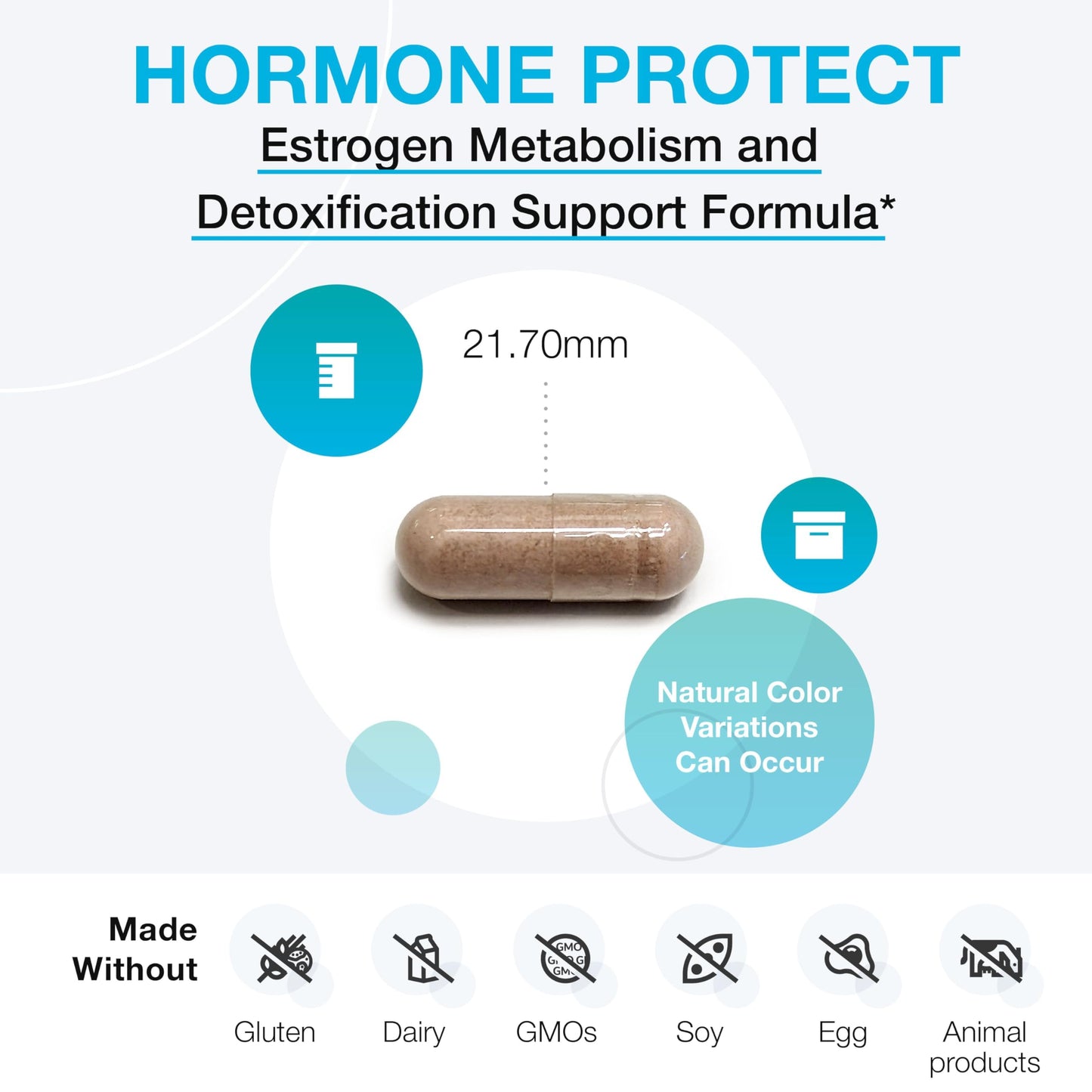 XYMOGEN Hormone Protect - Estrogen Metabolism & Detox Support (DIM + TrueBroc Glucoraphanin, 120 Capsules)