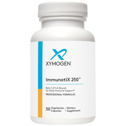 XYMOGEN ImmunotiX 250 - Supports Healthy Immune Function | 30 Capsules | 1,3/1,6 Beta-Glucan