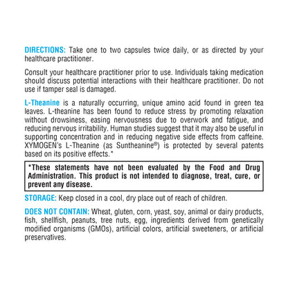 XYMOGEN L-Theanine – Suntheanine 400 mg per Serving | Calm, Relaxation & Focus