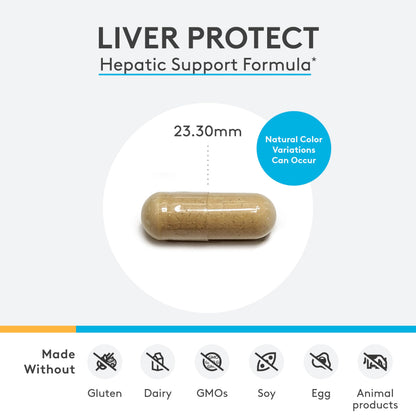 XYMOGEN Liver Protect - Liver Health Support with NAC, Milk Thistle, ALA & Selenium (60 capsules)