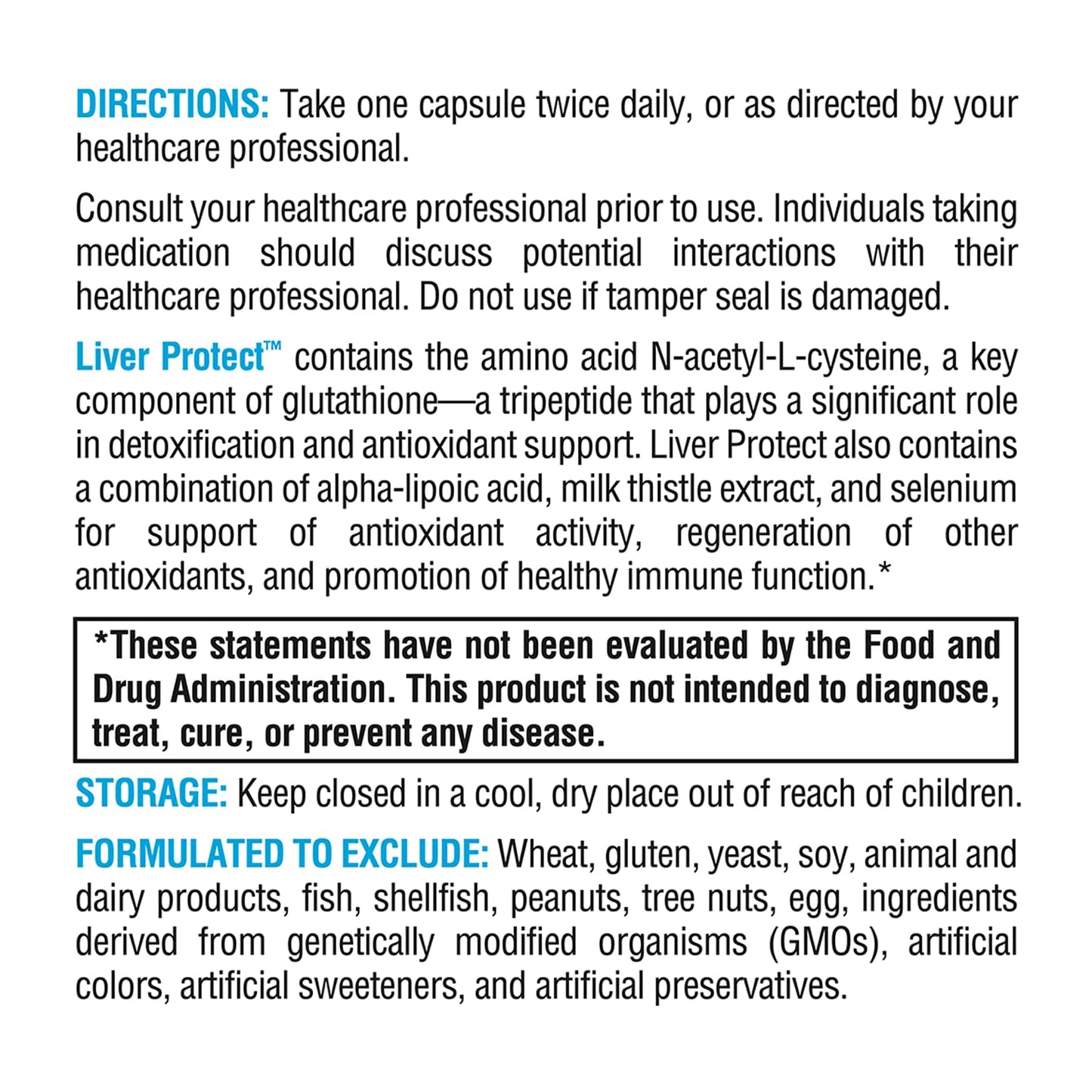 XYMOGEN Liver Protect - Liver Health Support with NAC, Milk Thistle, ALA & Selenium (60 capsules)