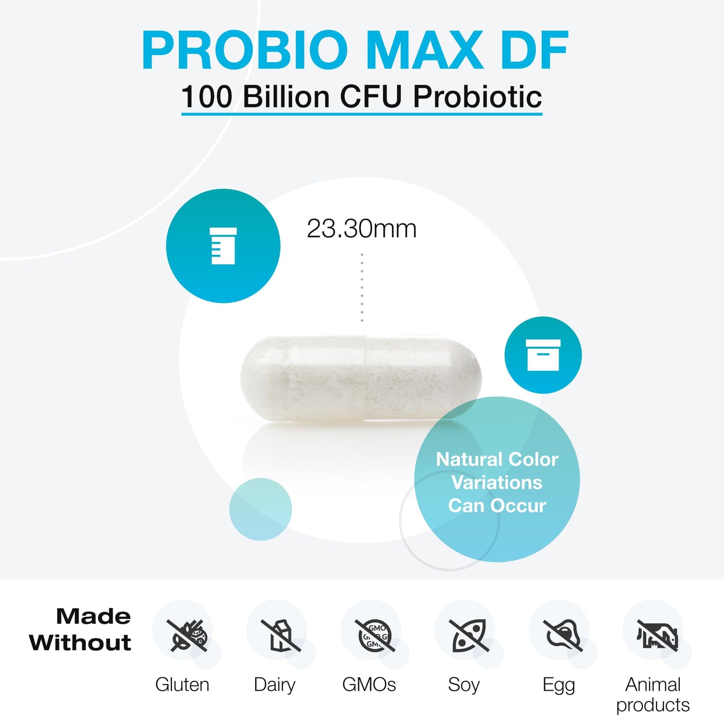 XYMOGEN ProbioMax Daily 100B - 100B CFU Probiotic, Dairy Free