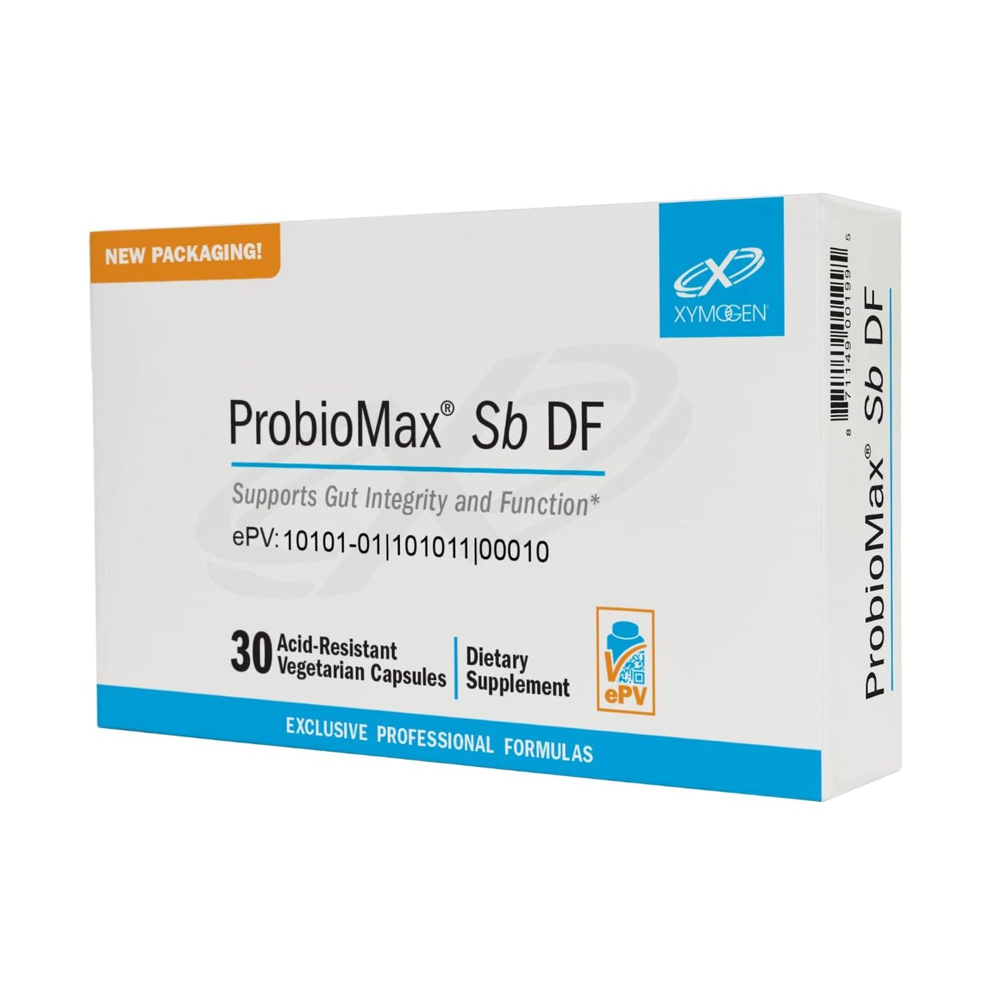 XYMOGEN ProbioMax Sb 35B – 35 Billion CFU Probiotic with HN019 & Saccharomyces boulardii | 30 Vegetarian Capsules