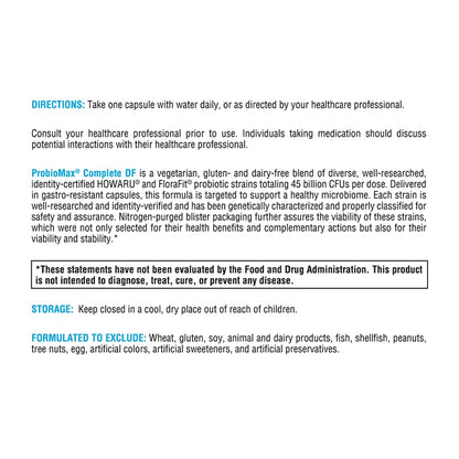 XYMOGEN ProbioMax Complete 45B – 45 Billion CFU Probiotic, Dairy-Free (30 Capsules)