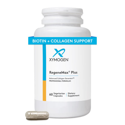 XYMOGEN RegeneMax Plus – Collagen with Biotin & ch-OSA | Skin, Hair, Nails & Bone Support (60 Capsules)