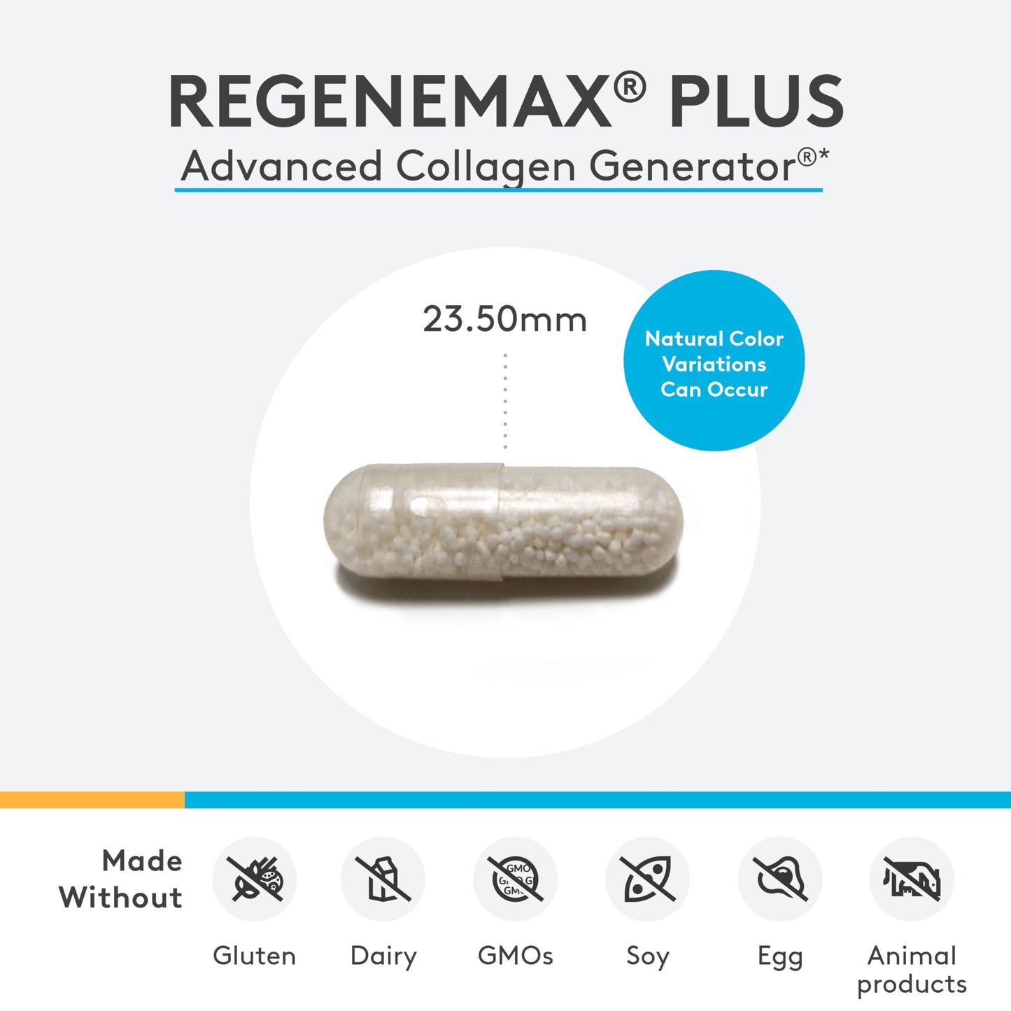 XYMOGEN RegeneMax Plus – Collagen with Biotin & ch-OSA | Skin, Hair, Nails & Bone Support (60 Capsules)