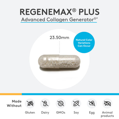 XYMOGEN RegeneMax Plus – Collagen with Biotin & ch-OSA | Skin, Hair, Nails & Bone Support (60 Capsules)