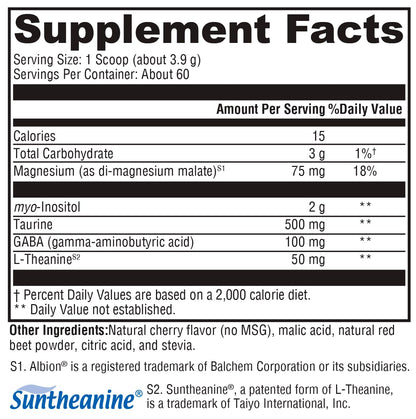XYMOGEN RelaxMax Drink Mix – Relaxation, Stress Resiliency & Hormone Support (Cherry Flavor) 8.25 oz