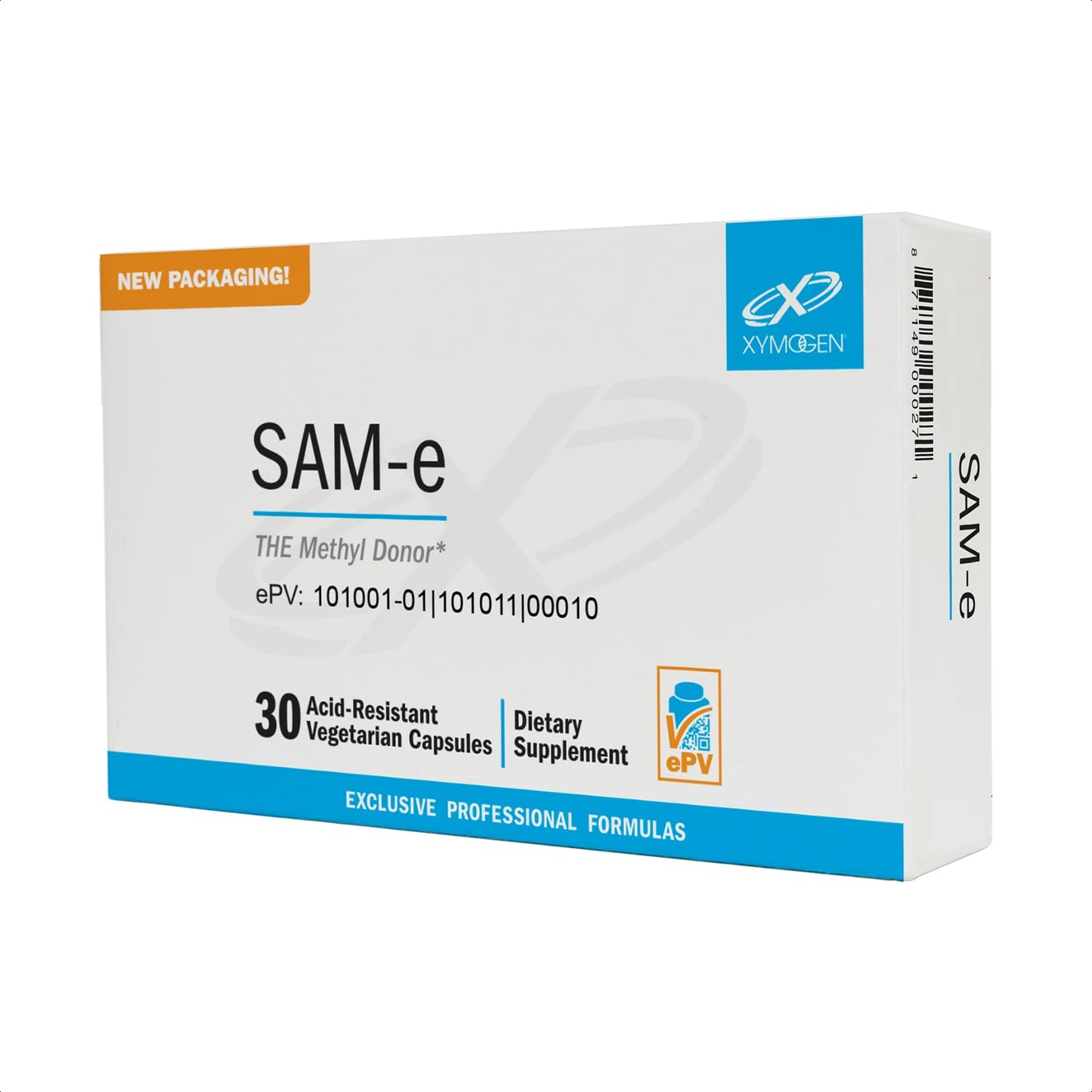 XYMOGEN SAM-e 200mg – Liver Support, Vegan & Gluten Free (30 Capsules)