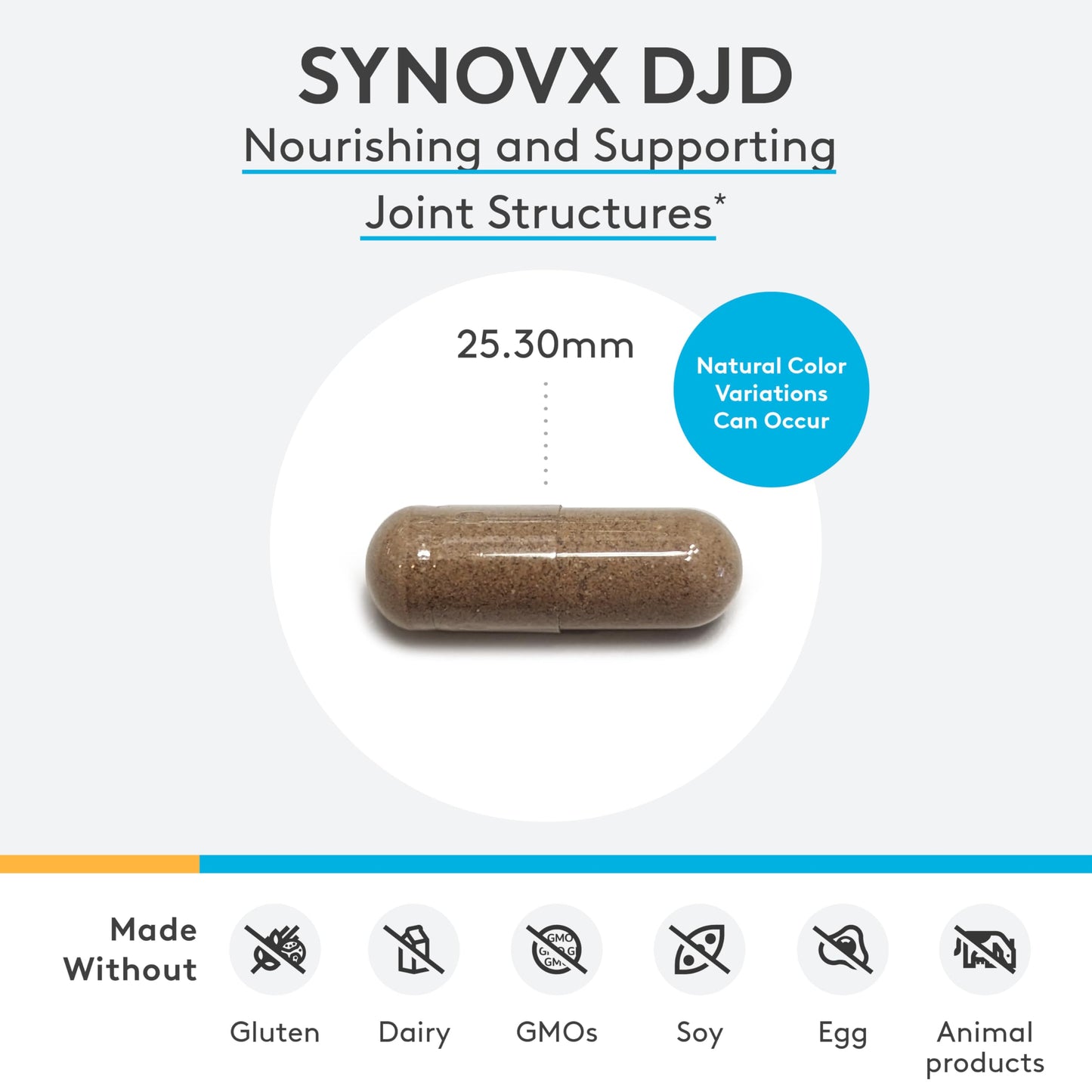 XYMOGEN SynovX DJD – Supports Healthy Joints with MSM, Green-Lipped Mussel (120 Capsules)