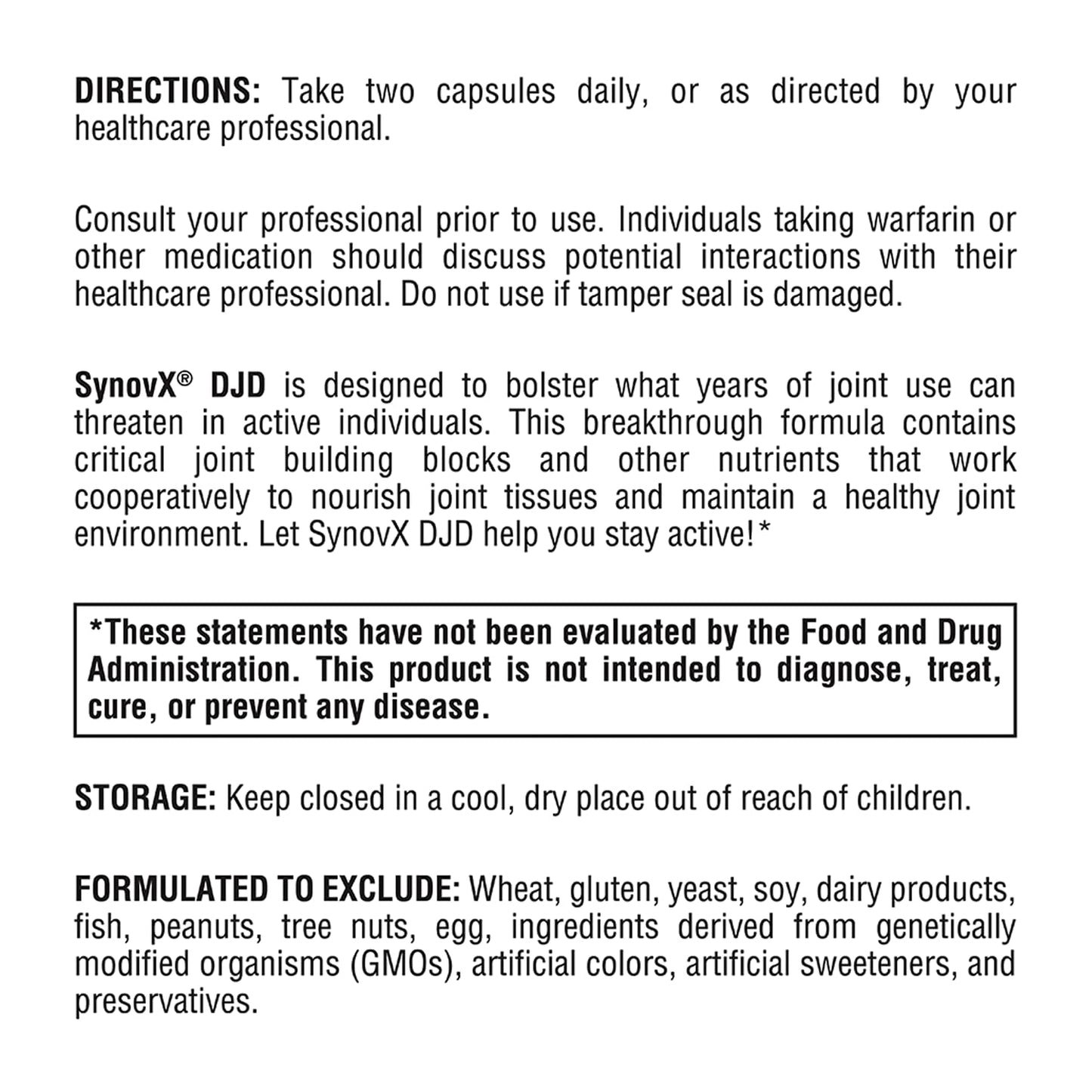 XYMOGEN SynovX DJD – Supports Healthy Joints with MSM, Green-Lipped Mussel (120 Capsules)