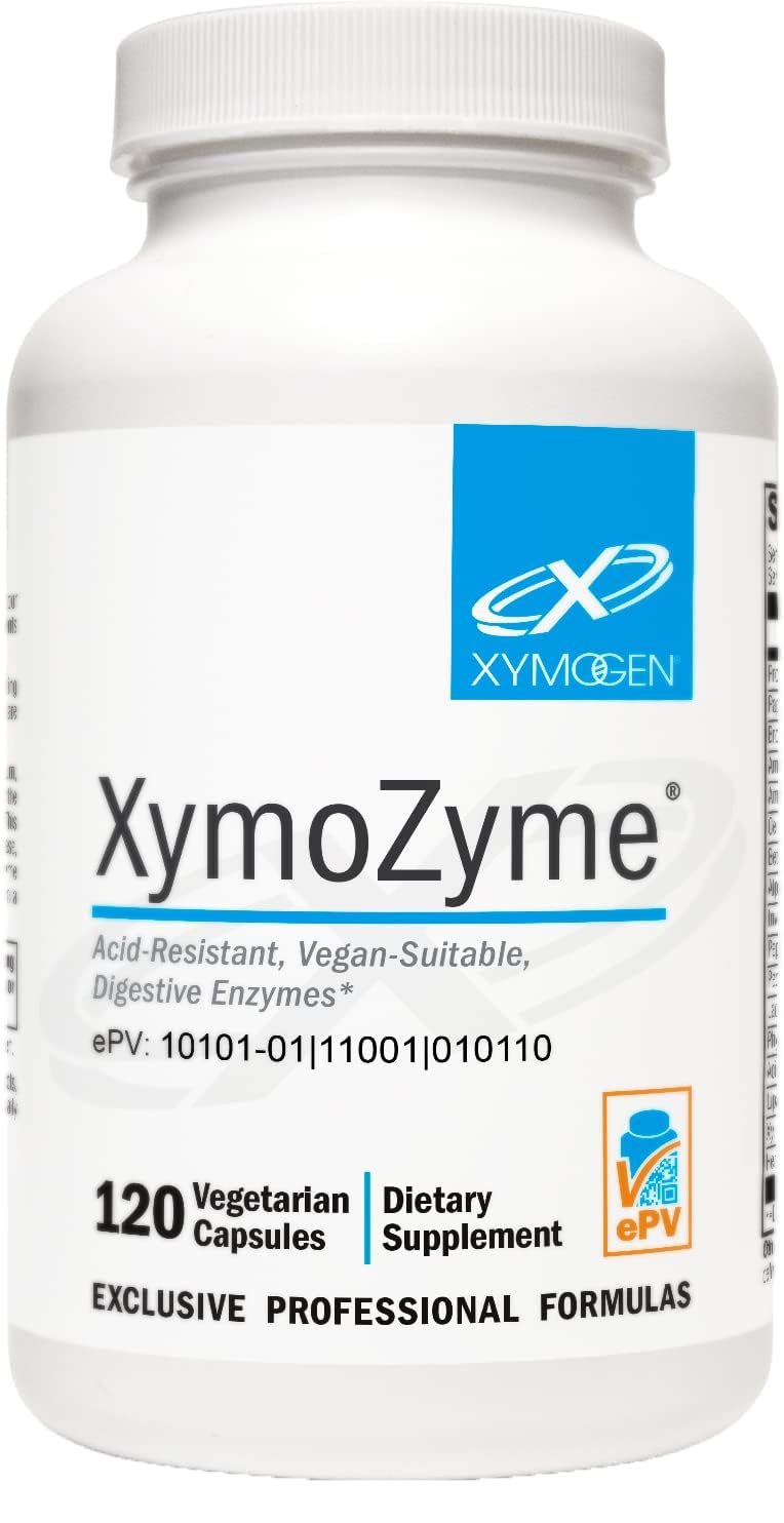 XYMOGEN XymoZyme - Vegan Digestive Enzymes for Gut Health (120 Capsules)