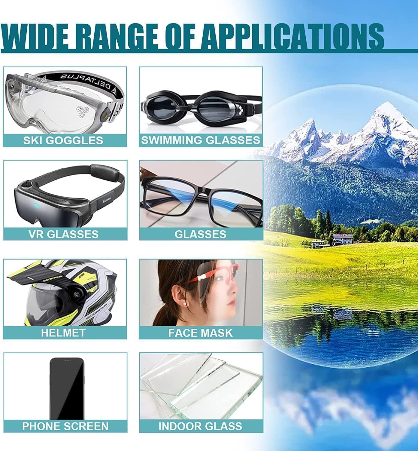 YAGUAN 2PCS Lens Scratch Remover for Eyeglasses 100ml | Eyeglass Cleaner & Travel Essential