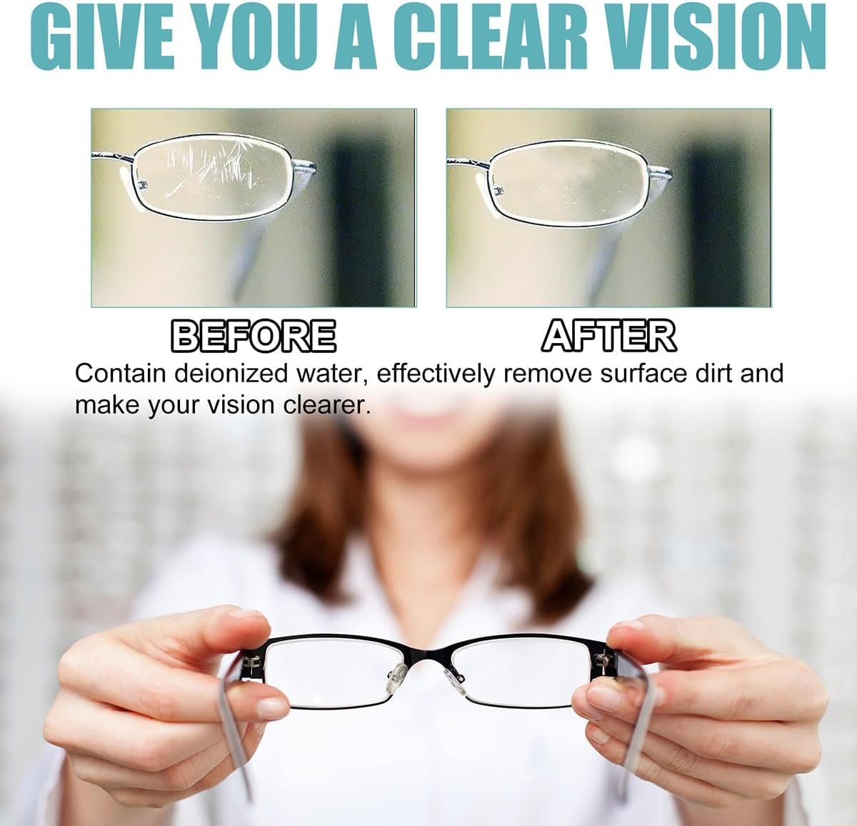 YAGUAN 2PCS Lens Scratch Remover for Eyeglasses 100ml | Eyeglass Cleaner & Travel Essential