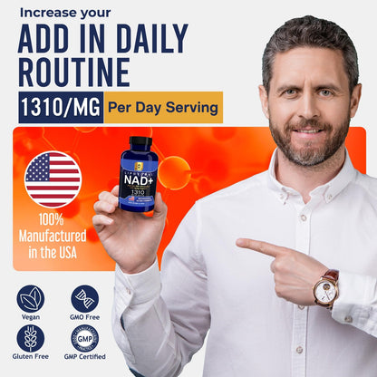 YAM Health Liposomal NAD+ with Trans-Resveratrol – Premium Halal NAD Supplement for Energy Metabolism, DNA Repair & Longevity (Vegan, Non-GMO, 60 Count)