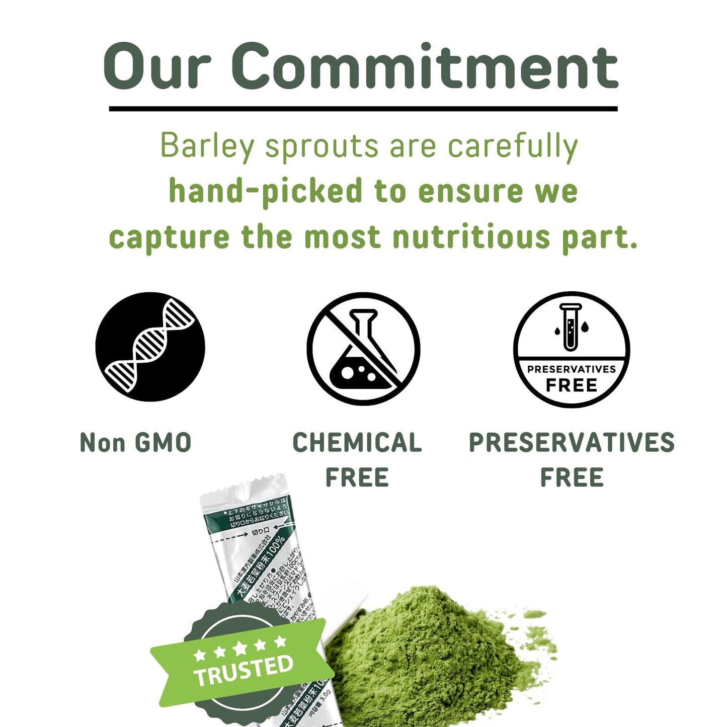 Yamamoto Kanpoh Yamakan Young Barley Grass Powder – Pure Green Nutrition, 88 Non-GMO Sachets (Japan)