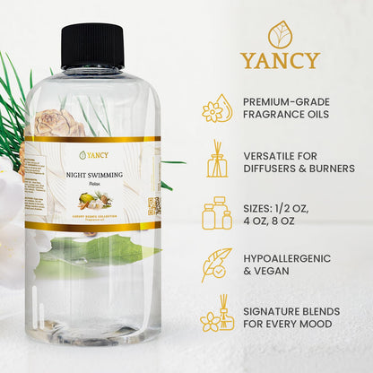 YANCY Night Swimming Fragrance Oil (1/2 oz) – Marine & Floral Scent