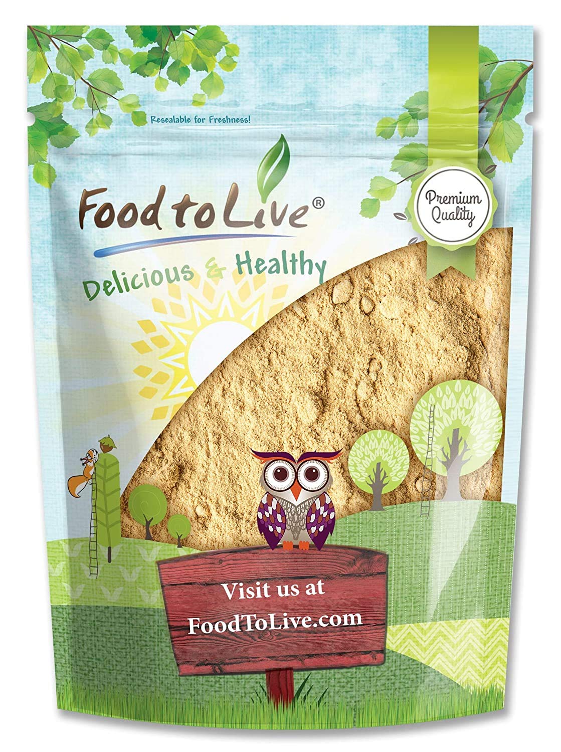 Yellow Maca Powder - Raw Ground Maca Root, 1 lb | Vegan, Kosher, Keto, Non-Gelatinized