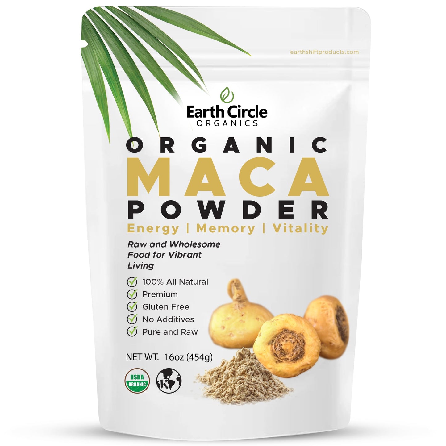 Yellow Maca Root Powder - Natural Energy, Weight Support & Women's Fertility - Vegan, 1 Pound