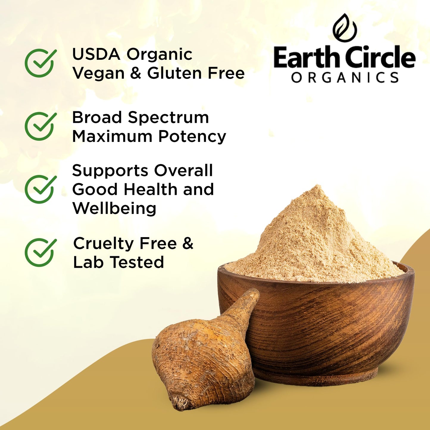 Yellow Maca Root Powder - Natural Energy, Weight Support & Women's Fertility - Vegan, 1 Pound