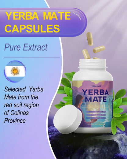Yerba Mate Capsules 75mg – Natural Energy & Focus (60 Servings)