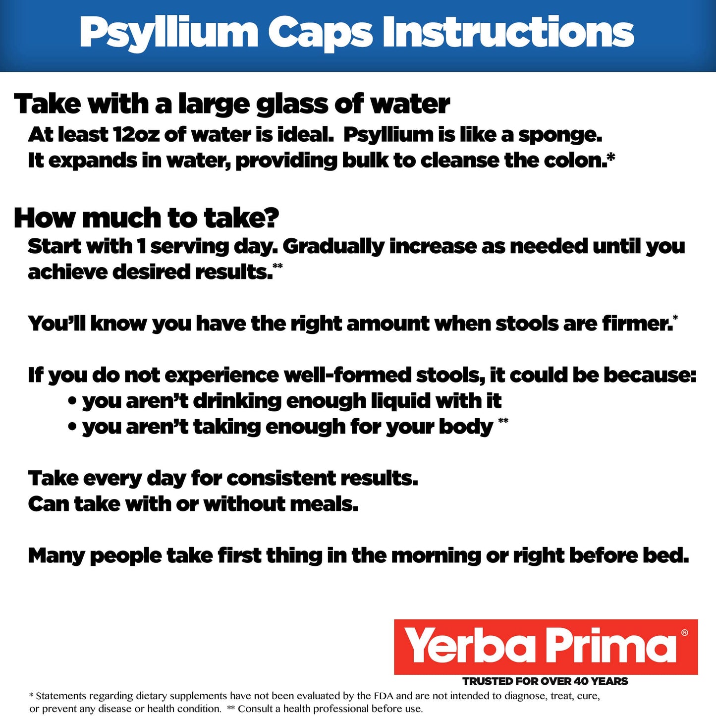 Yerba Prima Psyllium Husks Veg Caps - 180 Count Pack of 3 | Vegan, Non-GMO, Gluten Free Fiber Supplement
